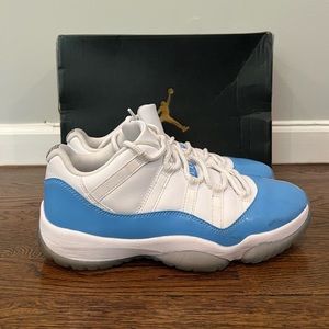 USED Air Jordan Retro 11 Low (2017)- White/Baby Blue- Size 9